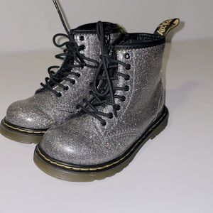 Girls Glitter Dr Marten